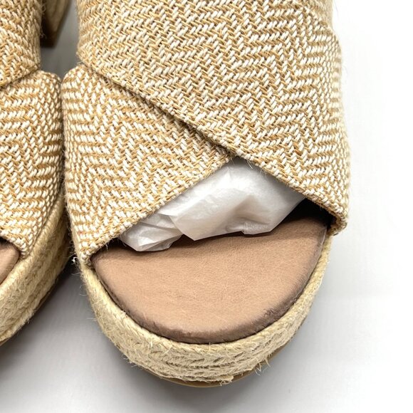 Chinese Laundry‎ Womens Size 7 Espadrilles Wedge Platforms Sandals Shoes - Picture 4 of 16